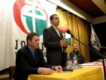 Vona Gábor, a Jobbik elnöke Jászberényben